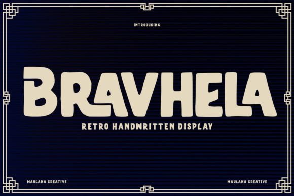 Bravhela: A Retro Display Font That Elevates Modern Marketing Design