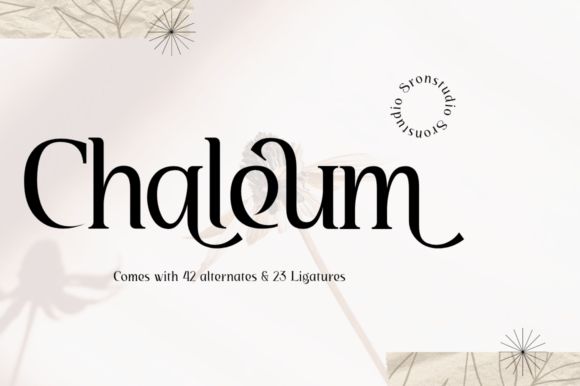 Chaleum: A Modern Display Font for Elegant Editorial Design
