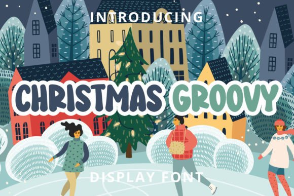 Christmas Groovy Font: A Festive Touch for Small Business Branding