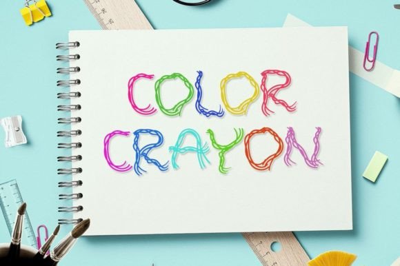 Color Crayon Font: A Playful Typeface for Branding
