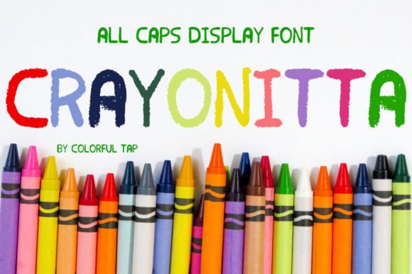 Crayonitta: A Playful Display Font for Whimsical Branding Projects