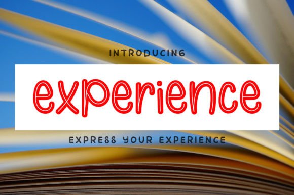 Experience Font: A Joyful Display Typeface for Web Designers
