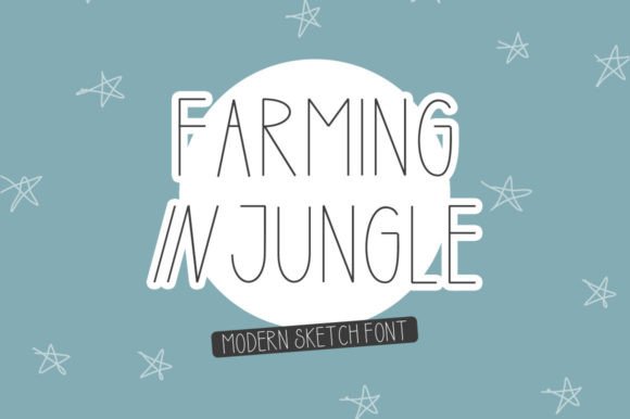 Farming in Jungle Font: A Playful Touch for Branding and Business Design