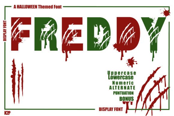 Freddy: A Spooky Display Font for Bold Editorial Design