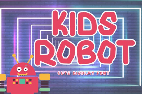 Kids Robot: A Joyful Display Font for Modern Editorial Design