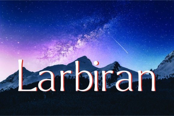 Larbiran Thin: A Stylish Display Font for Modern Marketing Visuals