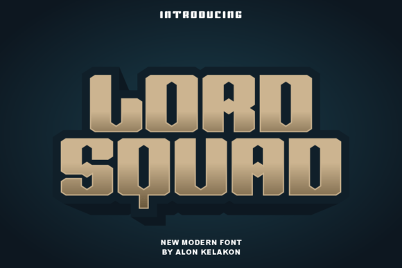 Lord Squad: A Bold Display Font for Impact-Driven Design