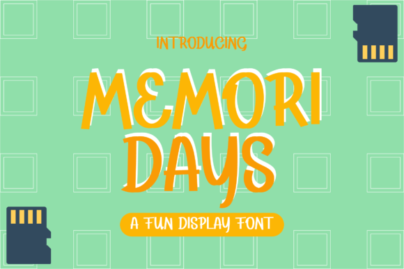Memoridays: A Whimsical Display Font for Modern Editorial Design