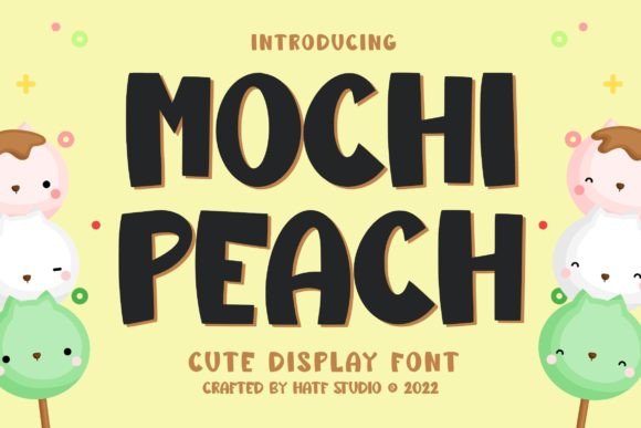 Mochi Peach Font: A Soft Display Typeface for Editorial Design