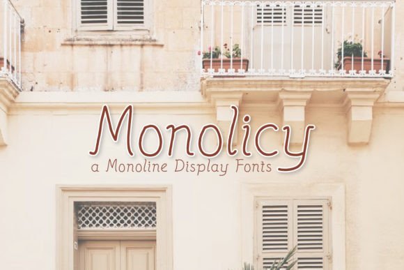 Monolicy: A Rustic Monoline Font for Modern Campaign Design