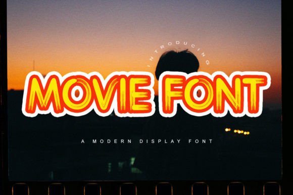 Movie: A Bold Display Font for Crafters and Product Designers