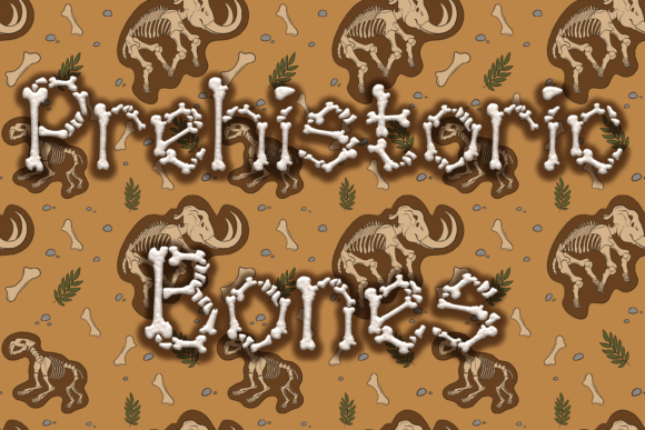Prehistoric Bones: A Bold Display Font for Editorial Adventures