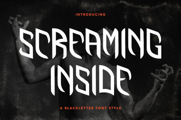 Screaming Inside: A Bold Display Font for Editorial Impact