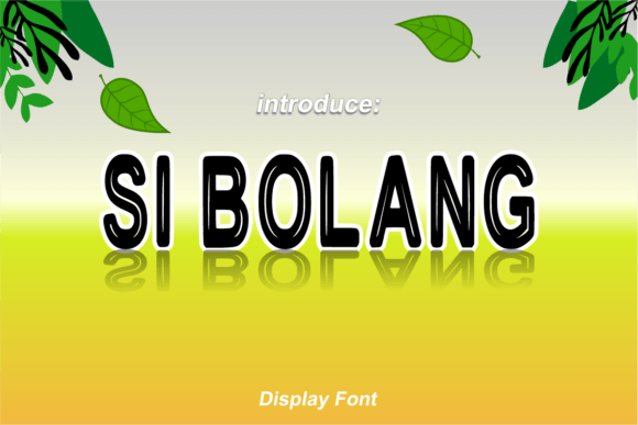 Si Bolang: A Fresh Display Font for Playful Editorial Design