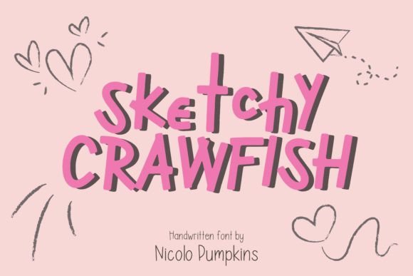 Sketchy Crawfish: A Playful Display Font for Web Designers