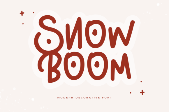 Snow Boom Font: Whimsical Display Type for Makers