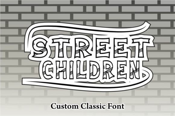 Street Children: A Bold Display Font for Crafters and Makers