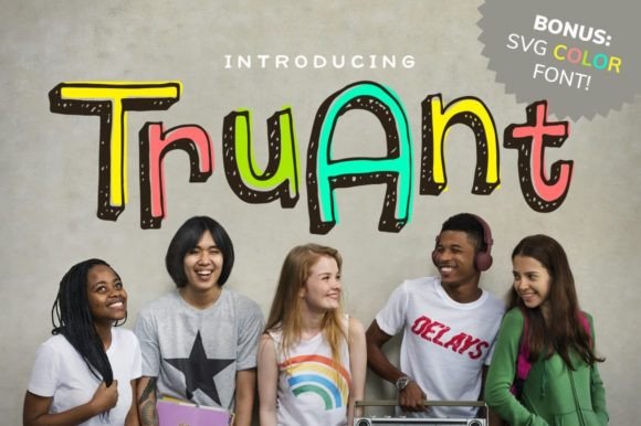 Truant: A Playful Display Font for Modern Web Design and Digital Branding