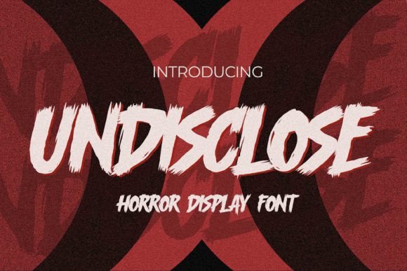 Undisclose Font: Textured Display Type for Makers