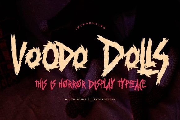 Voodo Dolls Font: Bold Display Type for Horror Campaigns